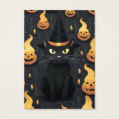 Halloween Cat Earring Display Card (Rückseite)