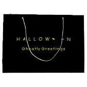 Halloween Cat Eyes Große Geschenktüte (Rückseite)