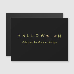 Halloween Cat Eyes Magnetkarte