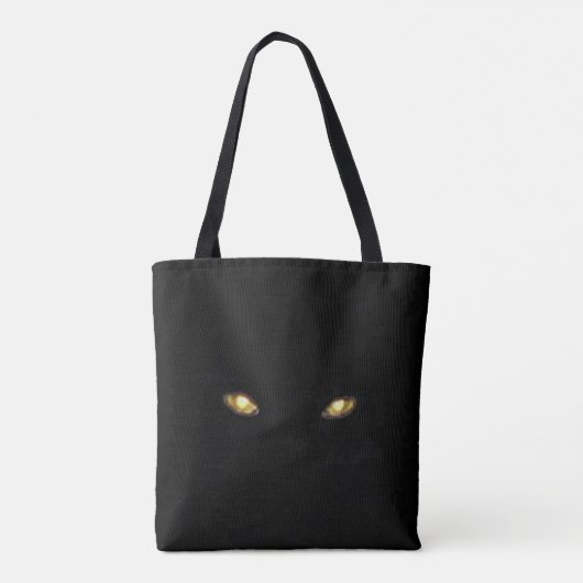 Halloween Cat Eyes Tasche (Rückseite)