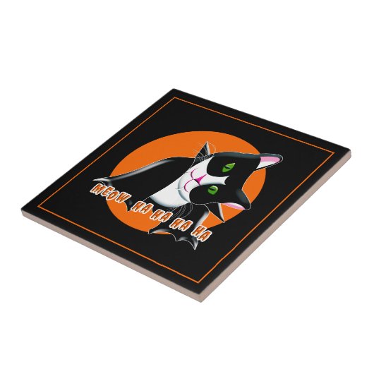 Halloween Cat Fliese (Seite)