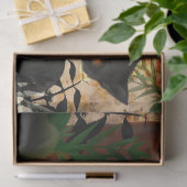 Halloween Cat Floral Decoupage Seidenpapier (Geschenk)