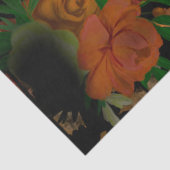 Halloween Cat Floral Decoupage Seidenpapier (Detail)