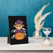 Halloween Cat Fotoplatte (Seite)