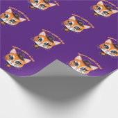 Halloween Cat Geschenkpapier (Ecke)