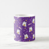 Halloween Cat Ghost Coffee Tasse (Mittel)