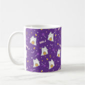 Halloween Cat Ghost Coffee Tasse (Links)