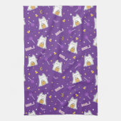 Halloween Cat Ghost Kitchtuch Geschirrtuch (Vertikal)