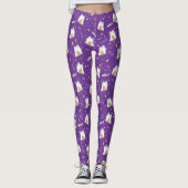 Halloween Cat Ghost Leggings (Vorderseite)