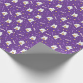 Halloween Cat Ghost - Wrapping Paper Rolle Geschenkpapier (Ecke)
