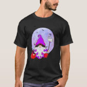 Halloween Cat Gnome Niedlich Gnome Halloween Kostü T-Shirt (Vorderseite)