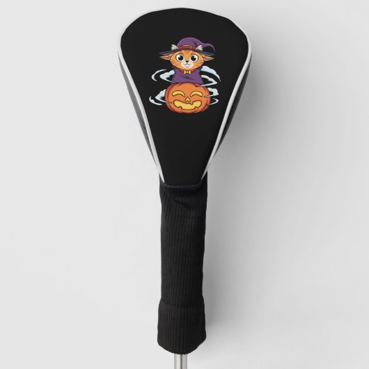 Halloween Cat Golf Headcover (Vorderseite)