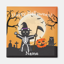Halloween Cat Grim Sensenmann