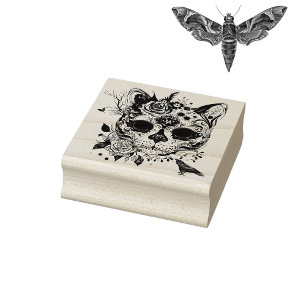 Halloween Cat Gummistempel