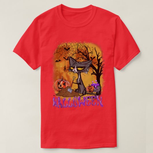 Halloween Cat Halloween Costume  T-Shirt (Design vorne)