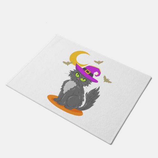 Halloween Cat Halloween-Kostüm Fußmatte (Schrägansicht)