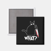 Halloween Cat, Halloween-Kostüm Magnet (Vorderseite/Rückseite)