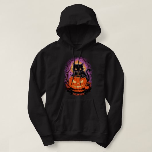 Halloween Cat Halloween Trini Hoodie (Design vorne)