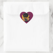 Halloween Cat Heart Stickers (Tasche)