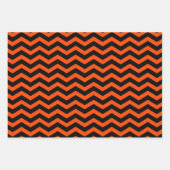 Halloween Cat & Hexe | Schwarze und orange Punkte Geschenkpapier Set (Vorderseite 3)