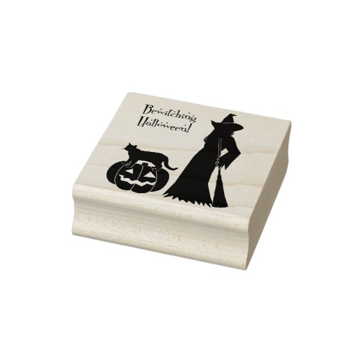 halloween cat Hexenkunst Briefmarke Gummistempel (Stempel)