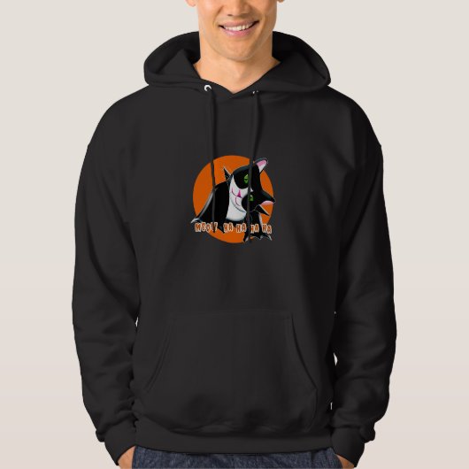 Halloween Cat Hoodie (Vorderseite)