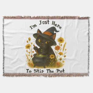 Halloween Cat - Ich bin nur hier, um den Pot zu um Decke