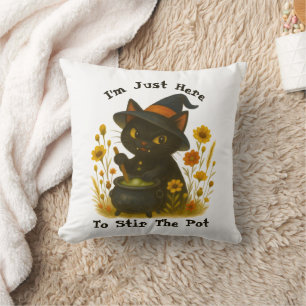 Halloween Cat - Ich bin nur hier, um den Pot zu um Kissen