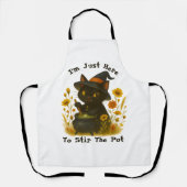 Halloween Cat - Ich bin nur hier, um den Pot zu um Schürze (Vorderseite)