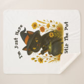 Halloween Cat - Ich bin nur hier, um den Pot zu um Sherpadecke (Vorderseite (Horizontal))