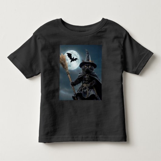 Halloween Cat Kleinkind T - Shirt (Vorderseite)