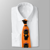 Halloween Cat Krawatte (Gebunden)