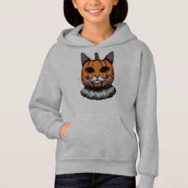 Halloween Cat, Kürbisgesicht Hoodie