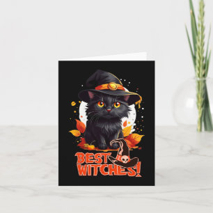 Halloween Cat Lovers Funny Spooky Halloween Beängs Karte