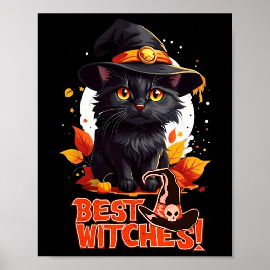 Halloween Cat Lovers Funny Spooky Halloween Beängs Poster (Vorne)
