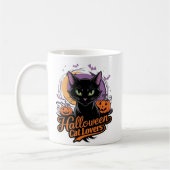 Halloween Cat Lovers Kaffeetasse (Links)