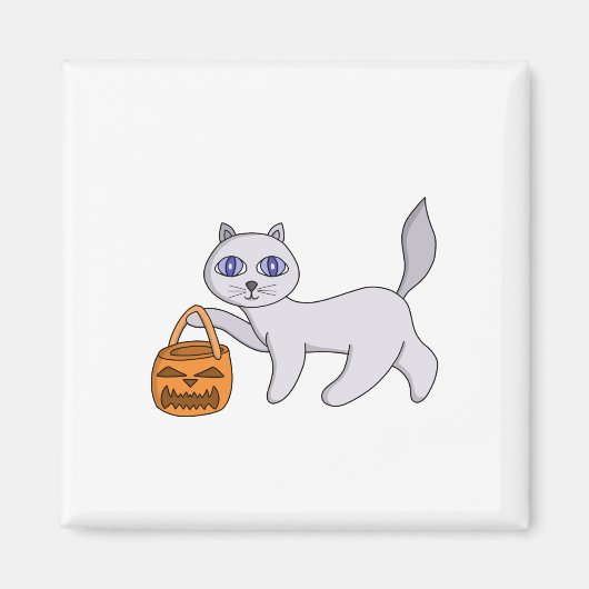 Halloween Cat Magnet (Vorne)