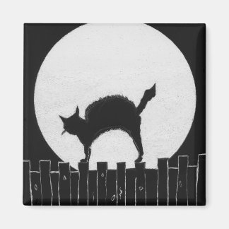 HALLOWEEN CAT MAGNET