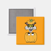 Halloween Cat Magnet (Vorderseite/Rückseite)