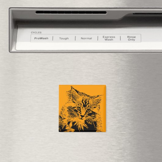 Halloween-Cat-Magnet Magnet (In Situ (Geschirrspüler))