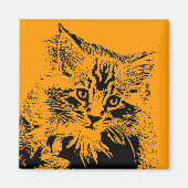 Halloween-Cat-Magnet Magnet (Vorne)
