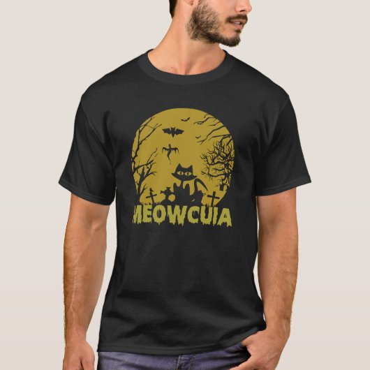 Halloween Cat Meowcuia T-Shirt (Vorderseite)