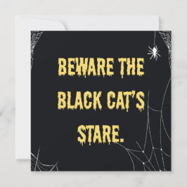 Halloween Cat Modern Einladung