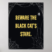 Halloween Cat Modern Poster (Vorne)