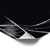 Halloween Cat Modern Poster (Ecke)