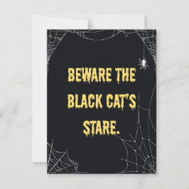 Halloween Cat Modern Postkarte