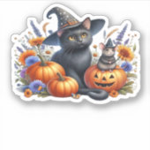 Halloween Cat Mouse Pumpkins T - Shirt Essential T Aufkleber (Vorderseite)