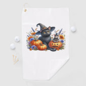 Halloween Cat Mouse Pumpkins T - Shirt Essential T Golfhandtuch (Insitu)