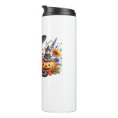 Halloween Cat Mouse Pumpkins T - Shirt Essential T Thermosbecher (Nach rechts gedreht)