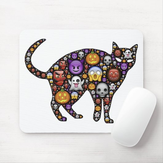 HALLOWEEN CAT MOUSEPAD (Mit Mouse)